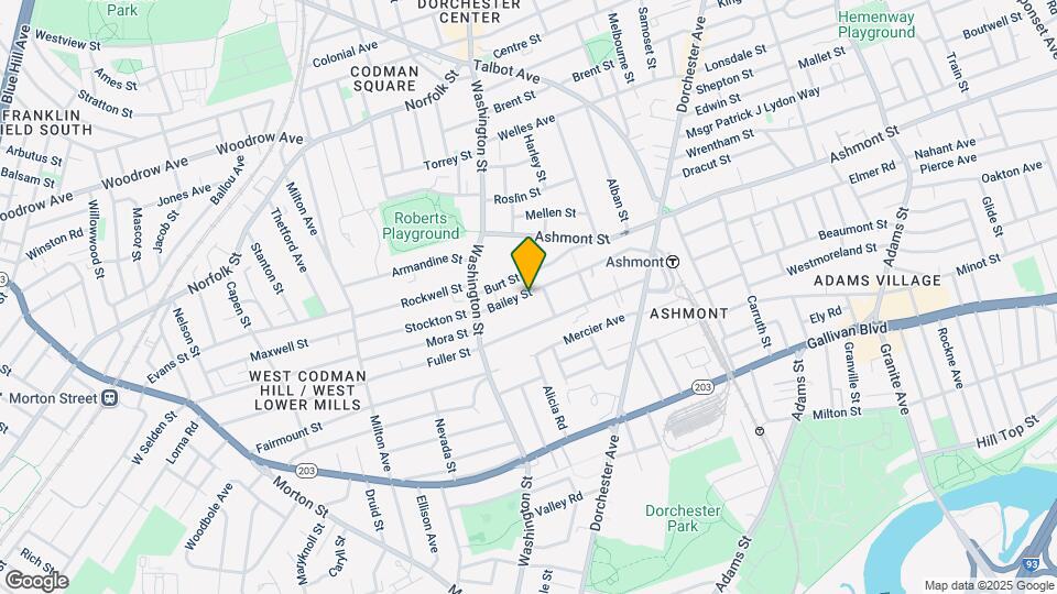 25 Bailey St, Unit 1 Map and Location Details