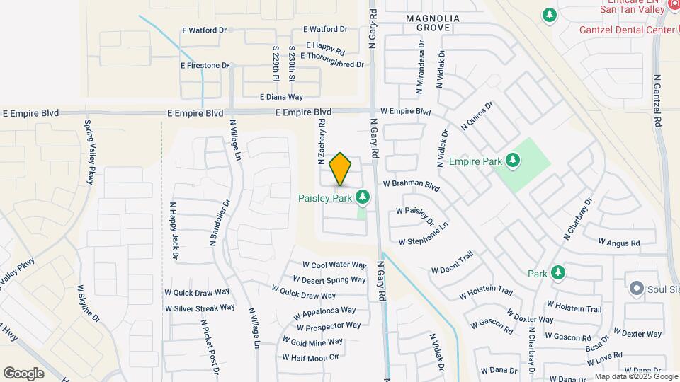 1723 W Dugan Dr Map and Location Details