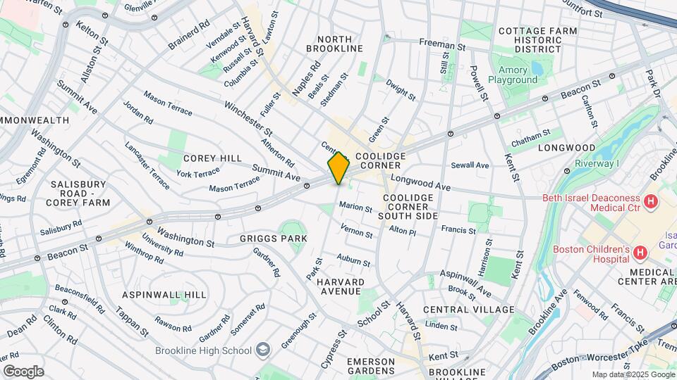 133 Park St, Unit 1403 Map and Location Details