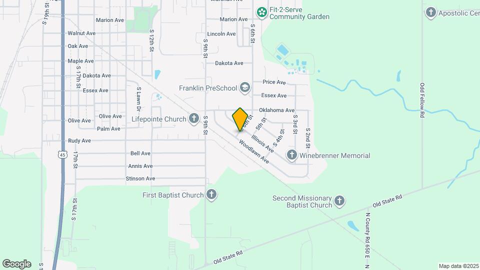 1404 S 6th St Map and Location Details