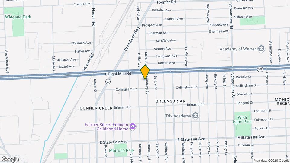 20553 Hamburg St Map and Location Details
