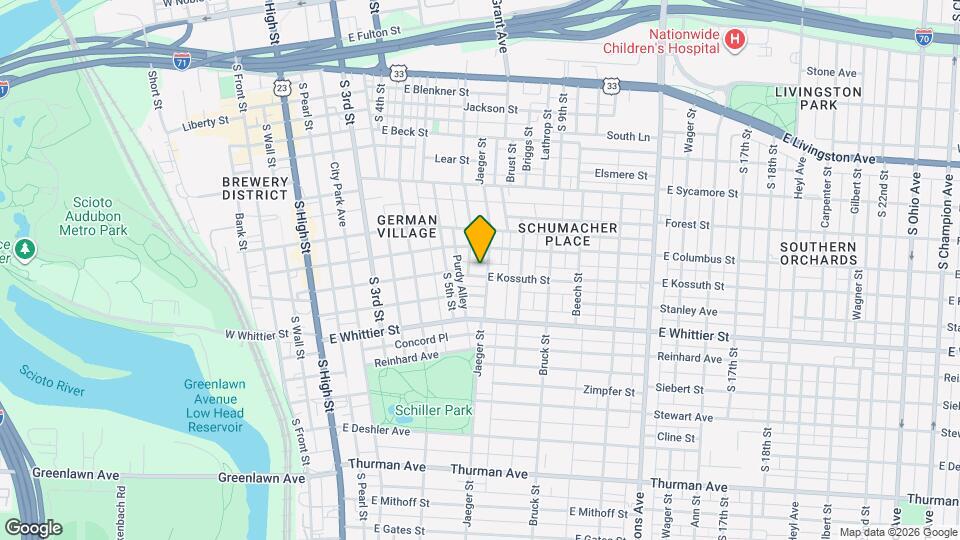 264 E Kossuth St Map and Location Details