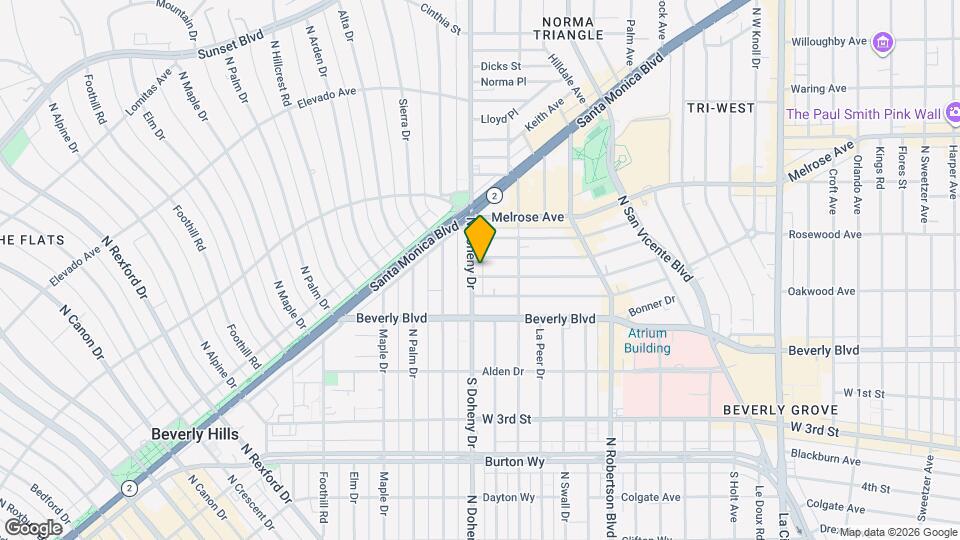 408 N Doheny Dr, Unit #6 Map and Location Details