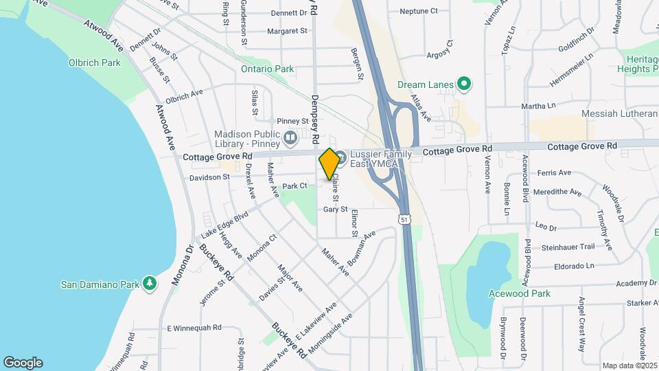 4015 Claire St Map and Location Details