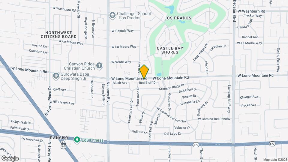 5616 Red Bluff Dr Mapa y Detalles de la Ubicación