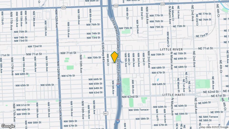 6832 NW 5th Pl Map and Location Details