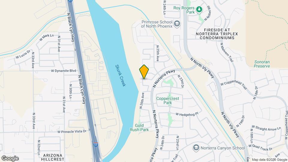 2531 W White Feather Ln Mapa y Detalles de la Ubicación