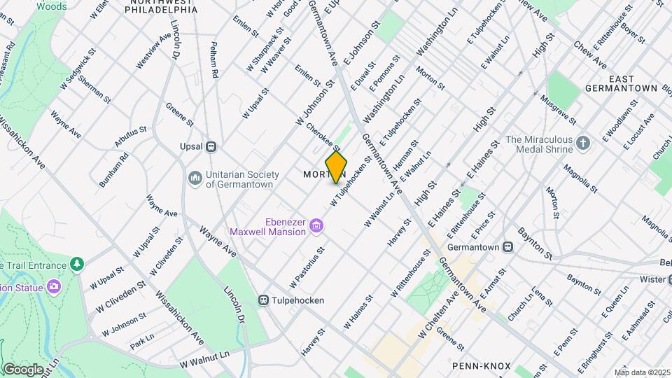 105 W Tulpehocken St Map and Location Details