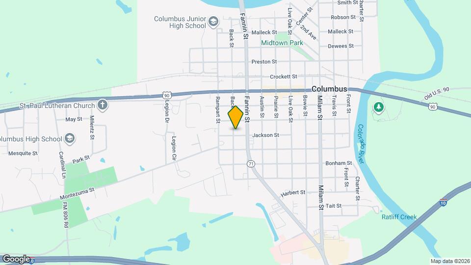 1036 Jackson St Map and Location Details