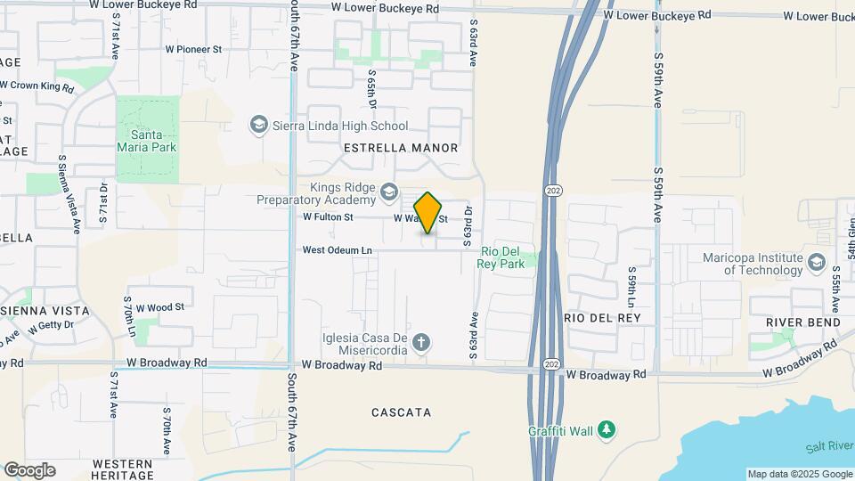 3829 S 64th Dr Mapa y Detalles de la Ubicación