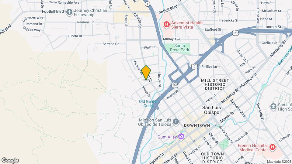 750 Mountain View St Map and Location Details