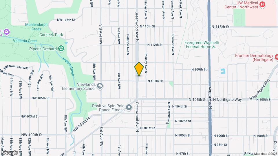 10712A Greenwood Ave N Map and Location Details