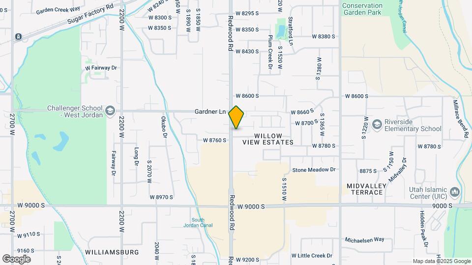 8737 S Redwood Rd Map and Location Details