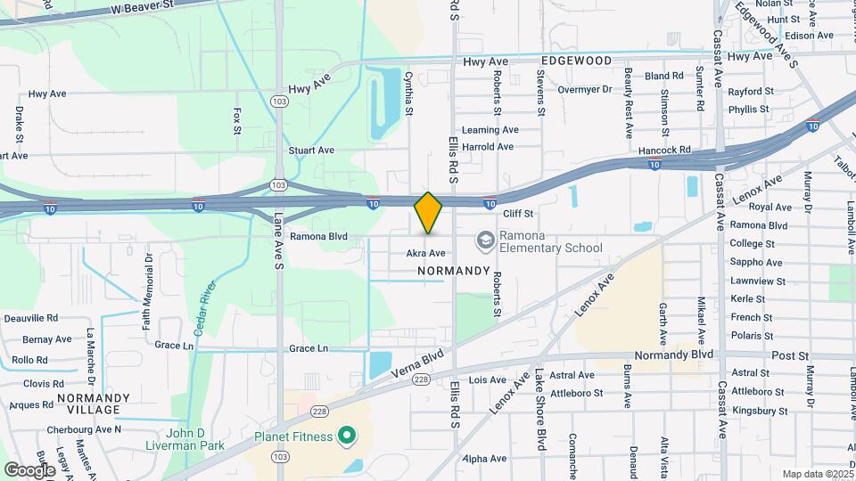 5640 Ramona Blvd Map and Location Details