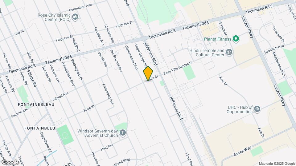 5935 Rose St Map and Location Details