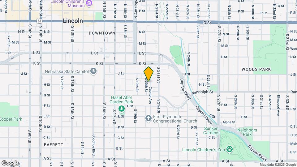 640 S 20th St Map and Location Details