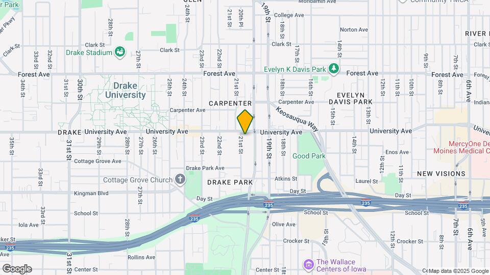 1171 21st St, Unit I Map and Location Details