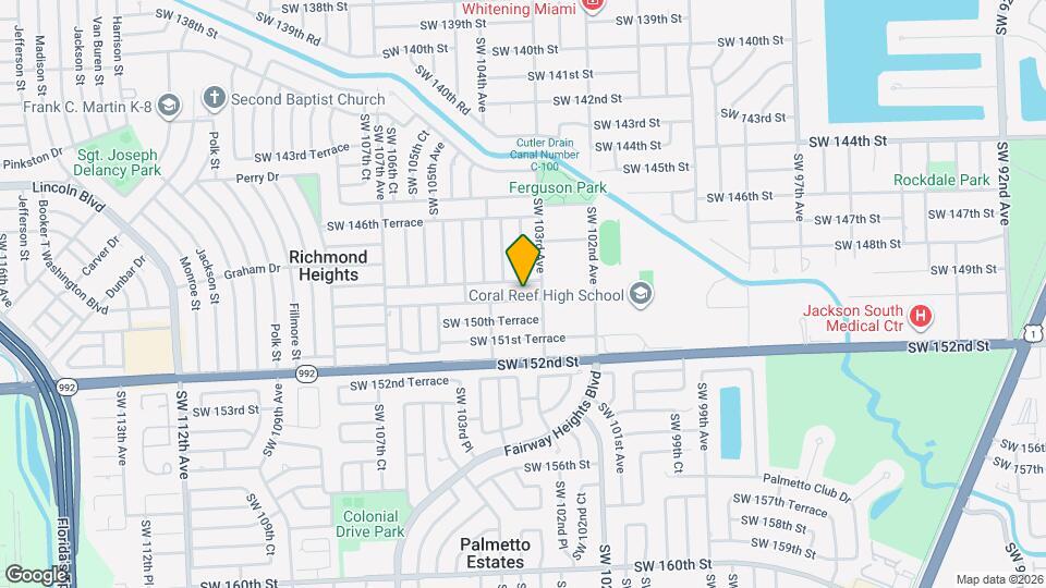 10325 SW 149th Terrace Map and Location Details