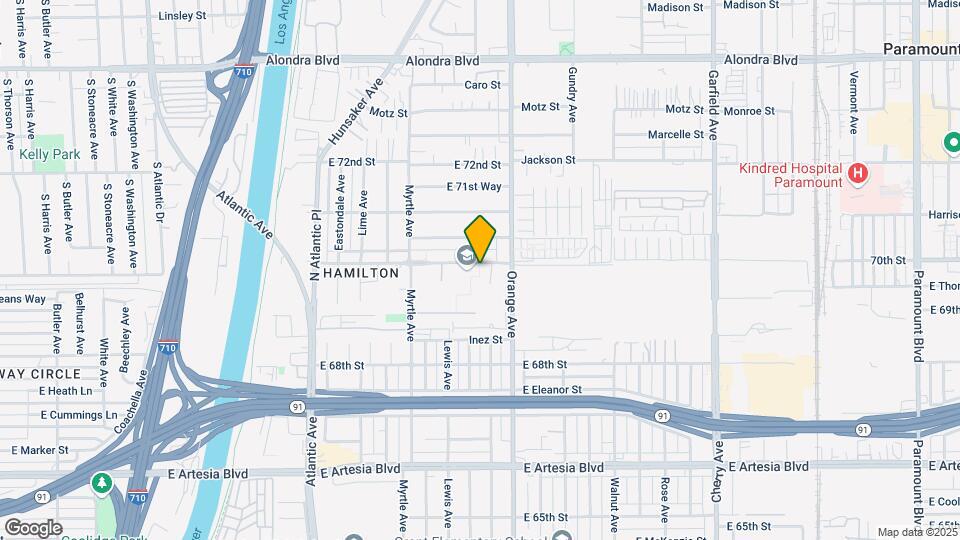 2910 E 70th Mapa y Detalles de la Ubicación