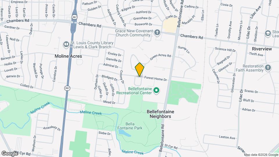 1130 Forest Home Dr Map and Location Details