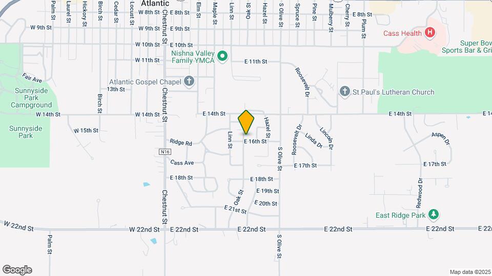 1506 Oak St Map and Location Details