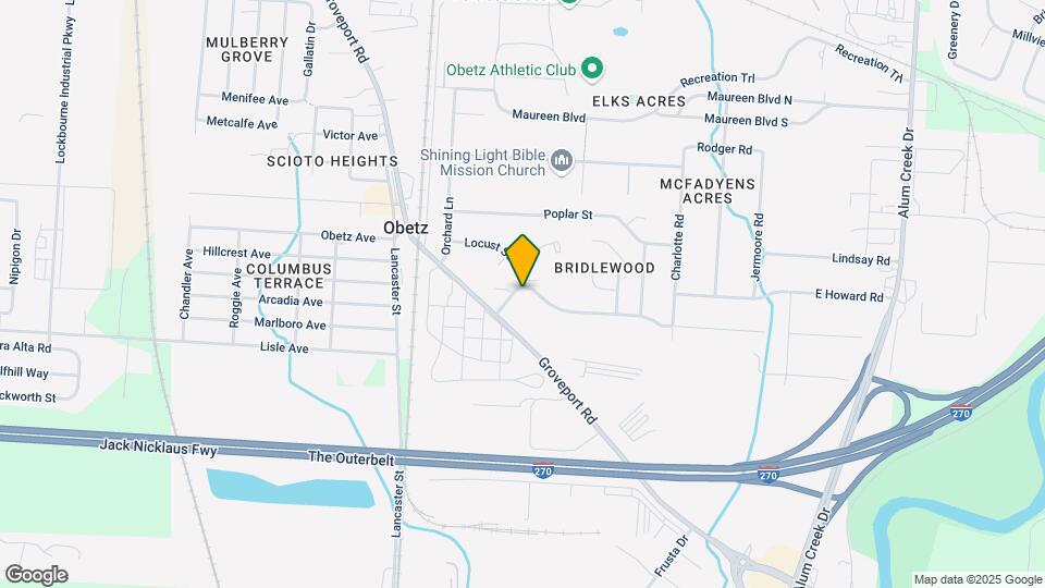 2047 Bridlewood Blvd Map and Location Details