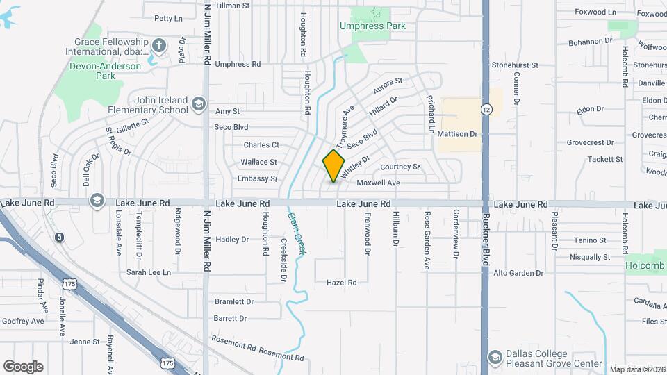 1315 Whitley Dr, Unit 1 Mapa y Detalles de la Ubicación