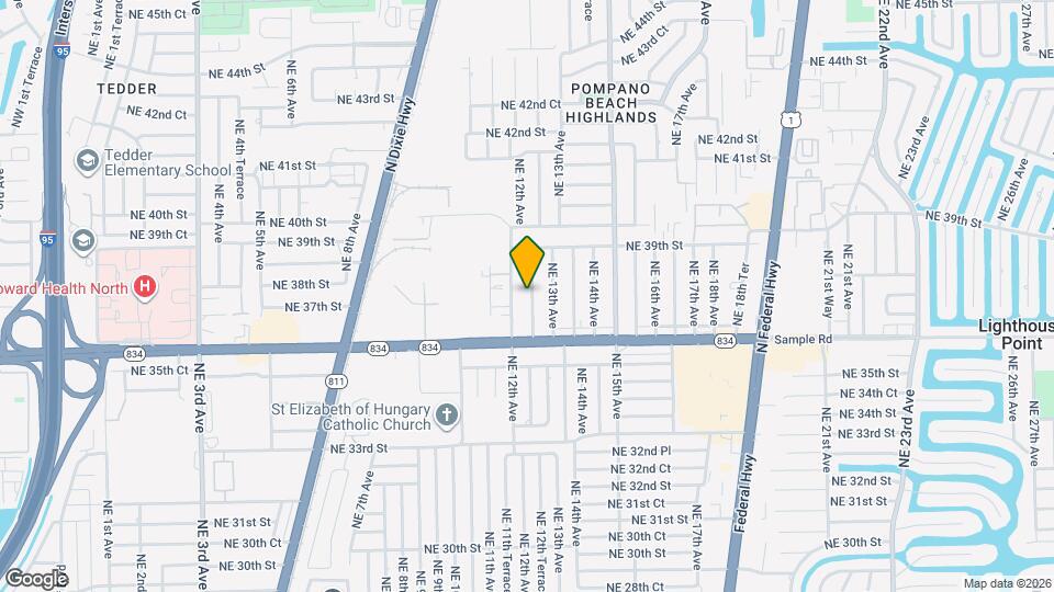 3731 NE 12th Terrace Map and Location Details