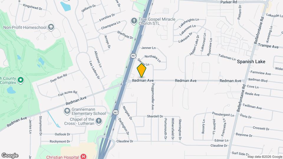 1911 Redman Rd Map and Location Details