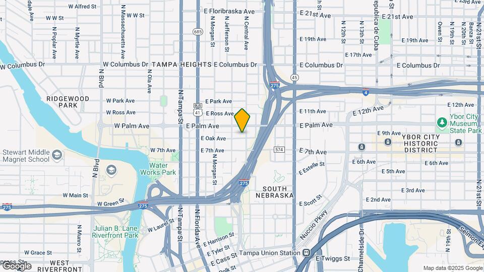 408 E Oak Ave Map and Location Details