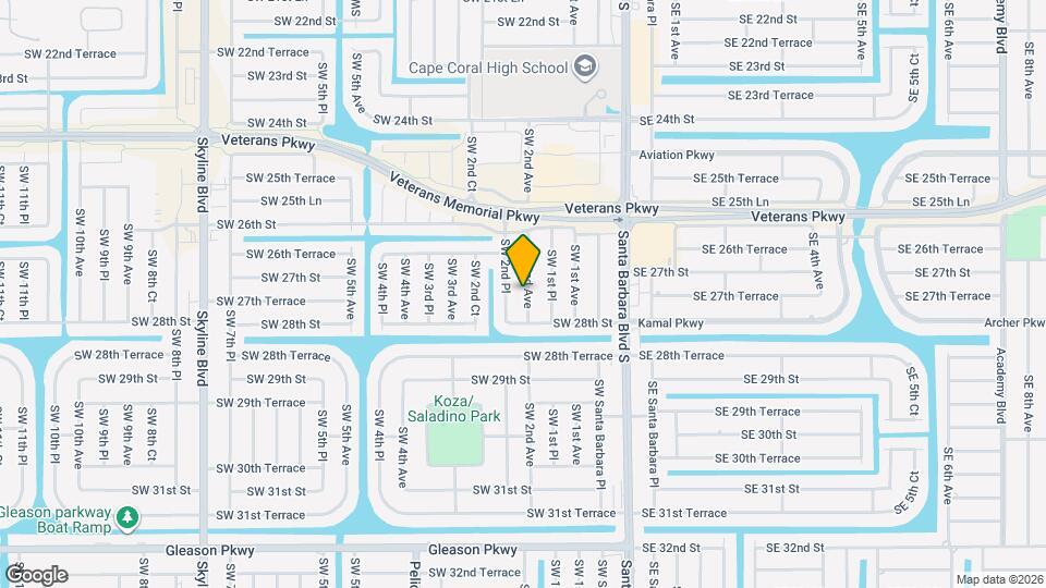 2712 SW 2nd Ave Map and Location Details