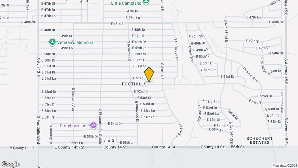 13818 E 52nd St Map and Location Details