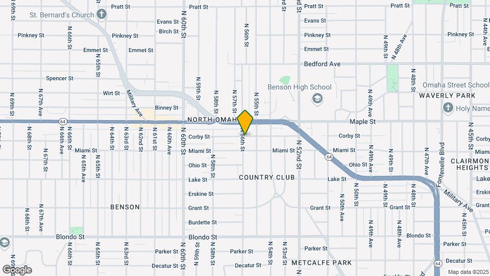 2719 N 56th St Map and Location Details