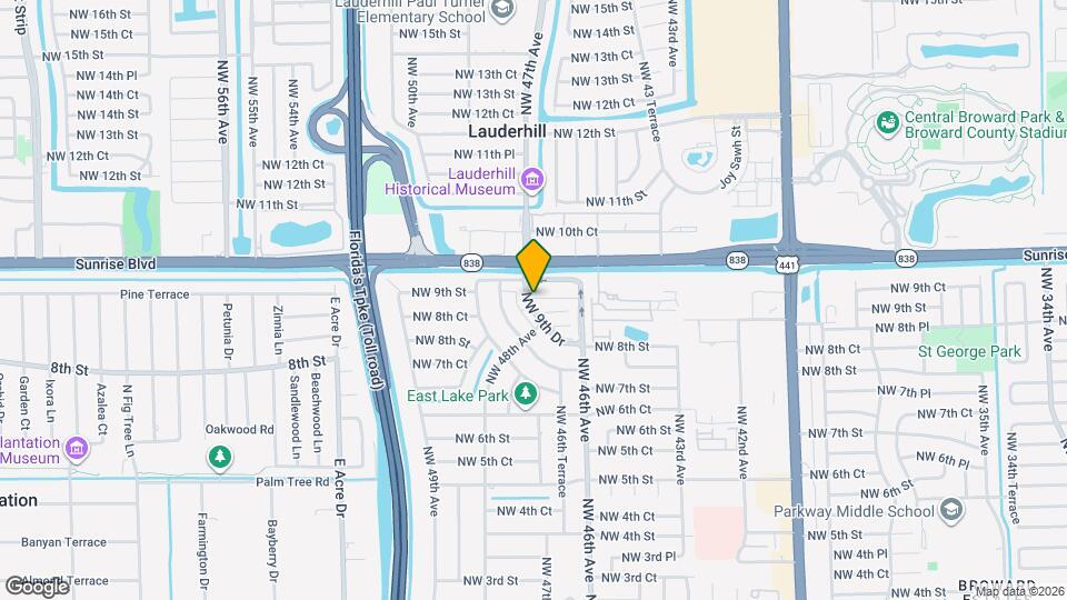 4851 NW 9th Dr Map and Location Details