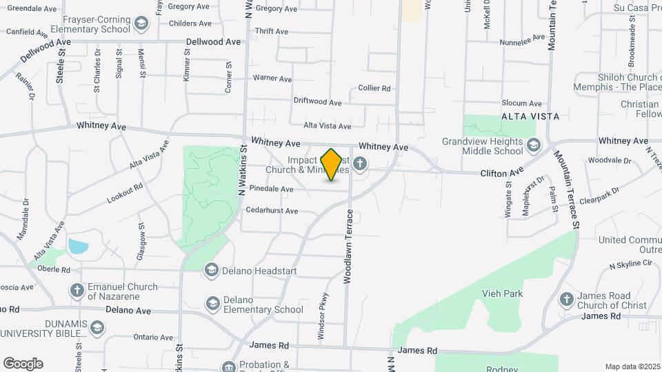 1960 Pinedale Ave Map and Location Details