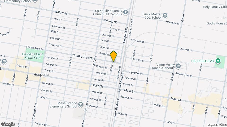 16525 Smoke Tree St Map and Location Details