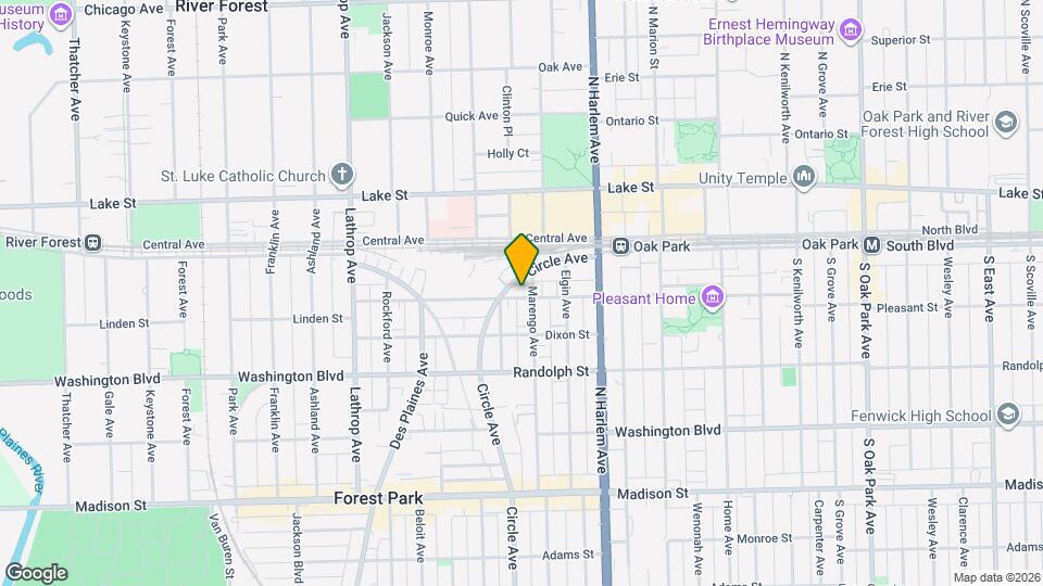 7307 Franklin St Map and Location Details