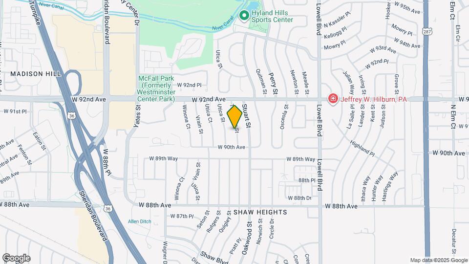 9051 Tennyson St Map and Location Details