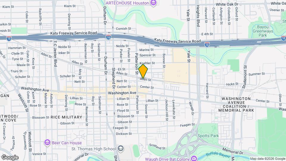 1138 Patterson St Map and Location Details