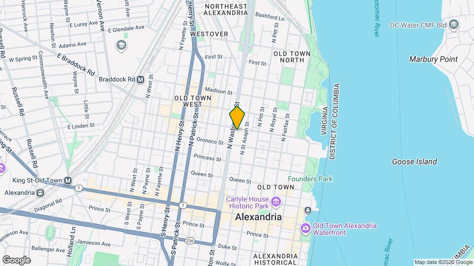 515 N Washington St Map and Location Details