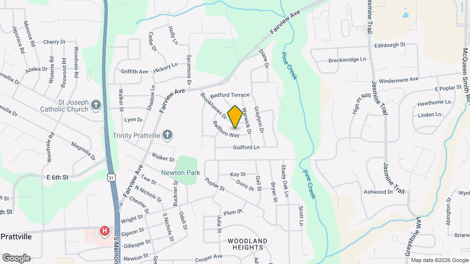 221 Radburn Way Map and Location Details