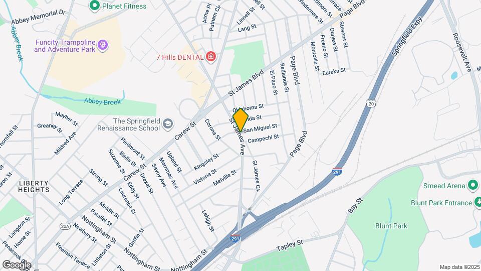 888 St James Ave Map and Location Details