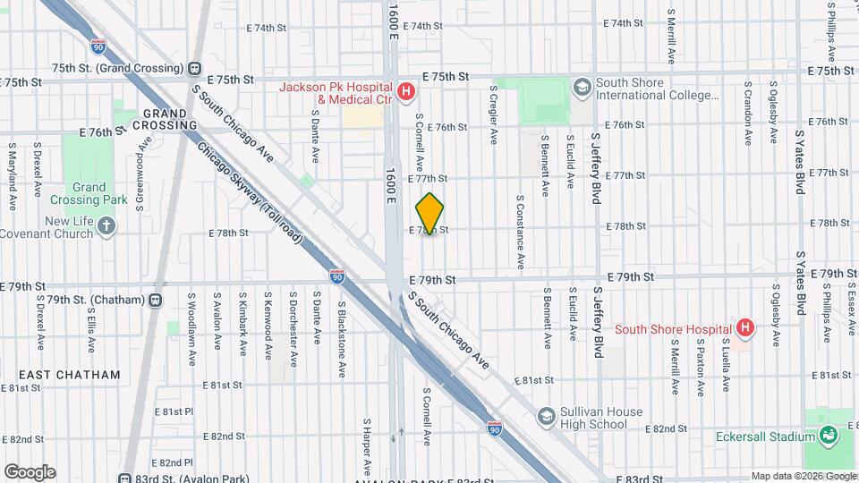 7815 S Cornell Ave Map and Location Details