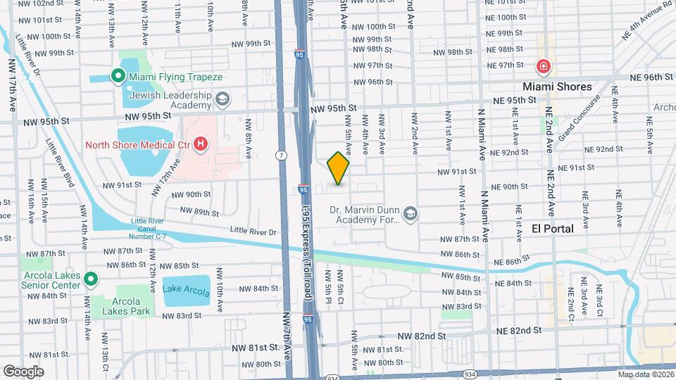 535 NW 90th St Map and Location Details