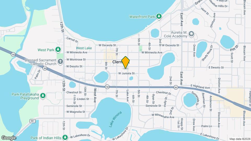 840 Lake Ave Map and Location Details