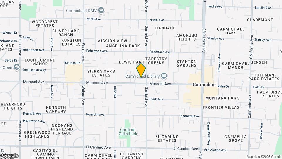 5445 Marconi Ave Mapa y Detalles de la Ubicación