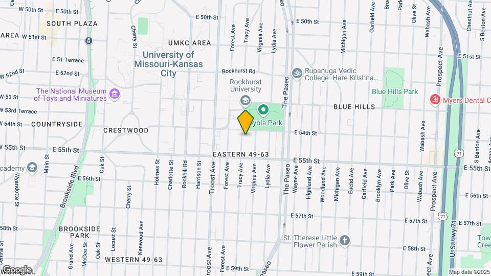 5411 Tracy Ave Mapa y Detalles de la Ubicación