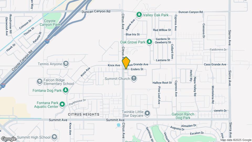 5336 Toledo Way Map and Location Details