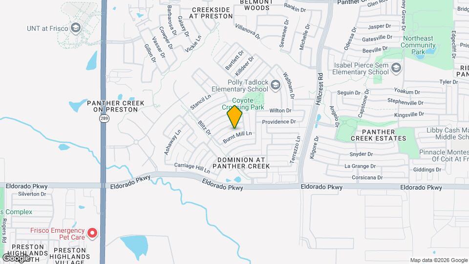 10230 Burnt Mill Ln Map and Location Details