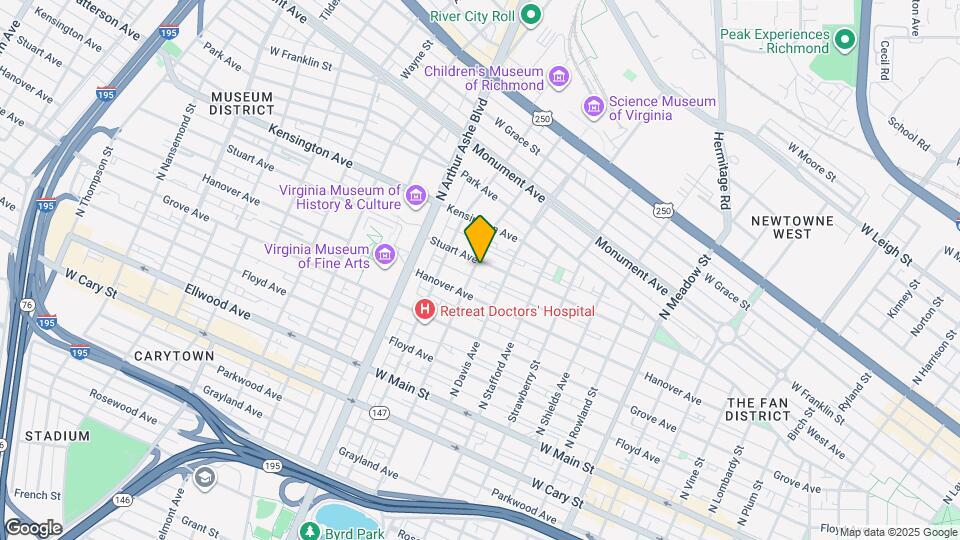 2525 Stuart Ave Map and Location Details